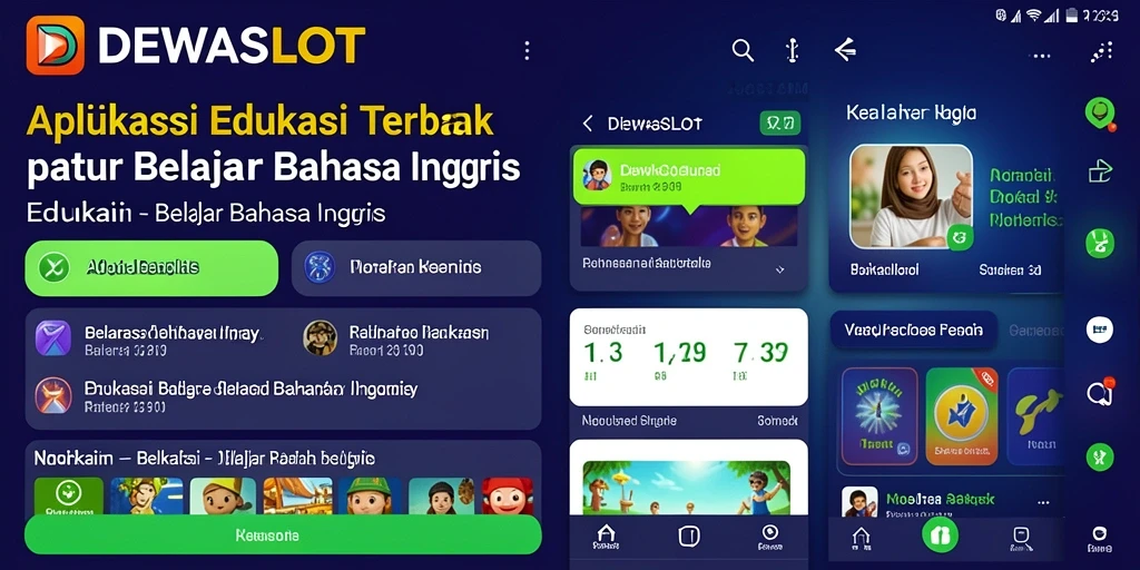 Antarmuka DEWASLOT yang ramah pengguna untuk belajar Bahasa Inggris.