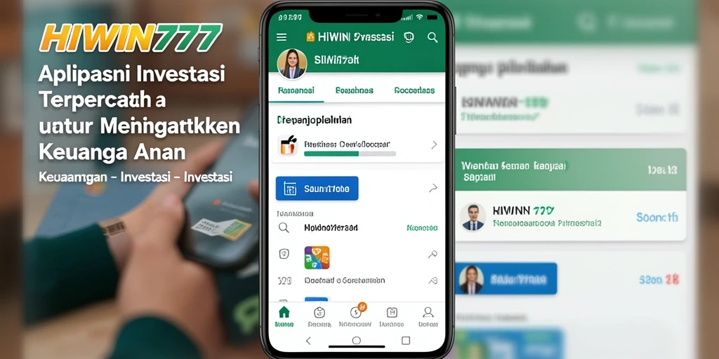 Tampilan antarmuka aplikasi HIWIN777 untuk investasi yang modern dan intuitif.