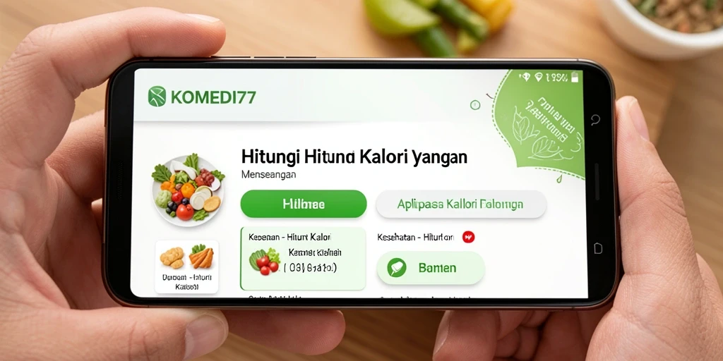 Tampilan aplikasi KOMEDI77 yang intuitif dan menarik.