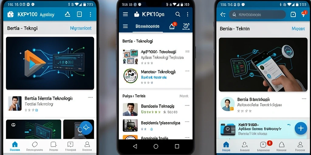 Tampilan antarmuka utama KPK100 yang menarik dan informatif.