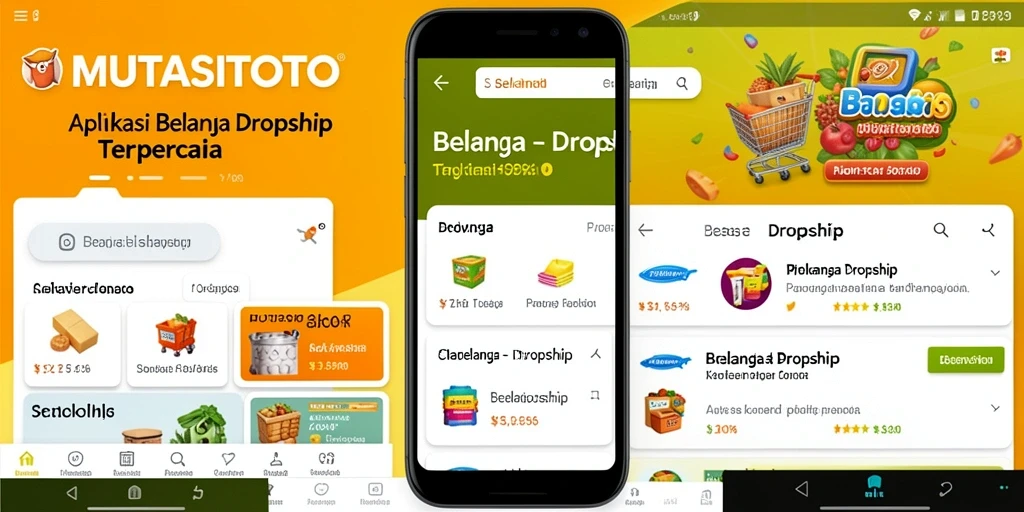 Antarmuka aplikasi MUTASITOTO untuk pengalaman Dropship yang optimal.