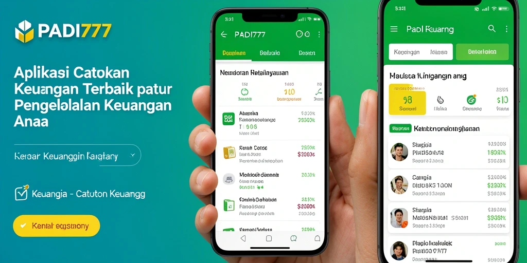 Antarmuka PADI777 yang intuitif dan mudah digunakan untuk Catatan Keuangan.